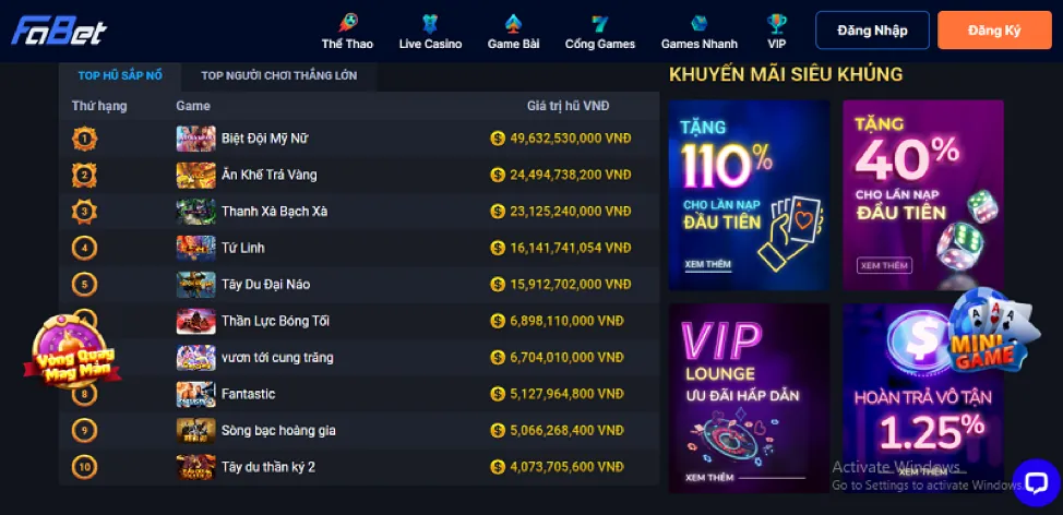 Banner khuyến mãi Nổ Hũ Win79